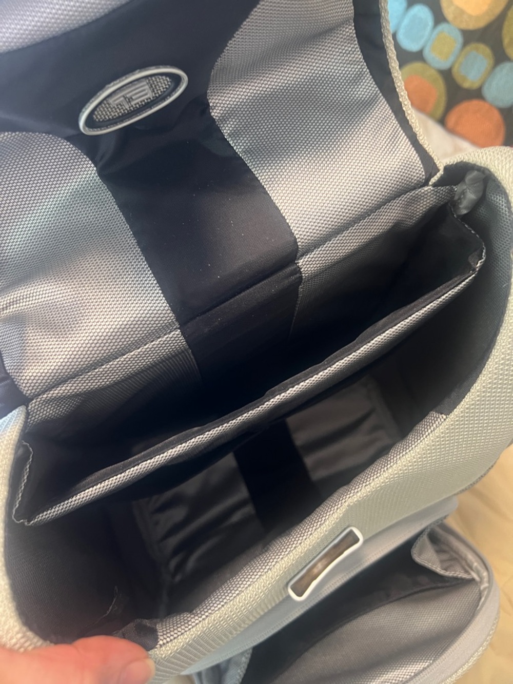 Tumi Silver Compact Textured Backpack - Picture 4 of 12